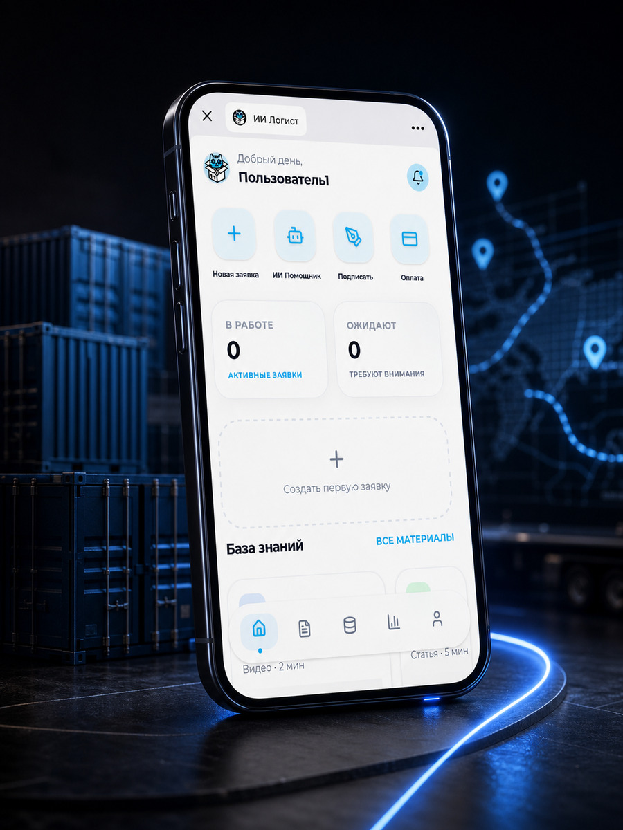 Логист ИИ — Telegram-система для перевозок — экран 2